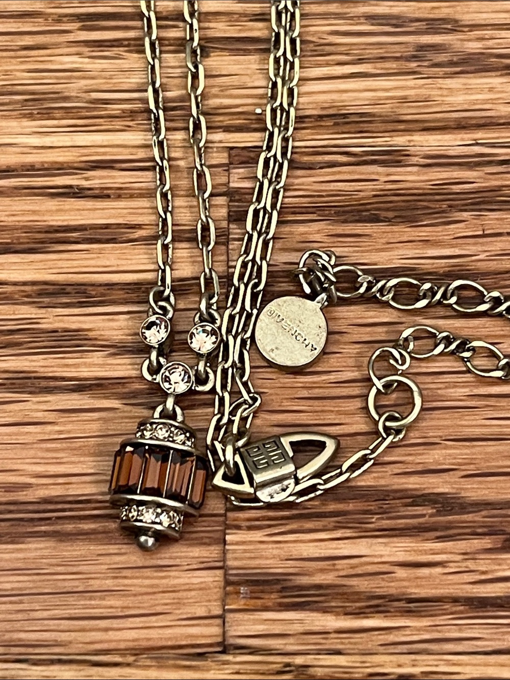 Givenchy Vintage crystal pendant necklace